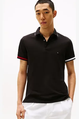 Tommy Hilfiger Slim Fit Signature Cuff Polo Shirt