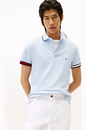 Tommy Hilfiger Slim Fit Signature Cuff Polo Shirt