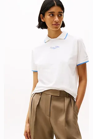 Tommy Hilfiger Logo Crew Neck Polo Shirt