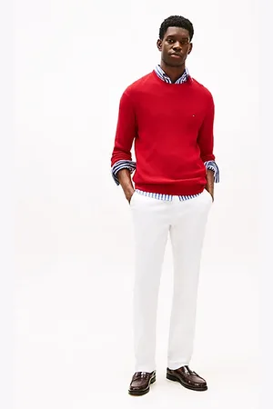 Tommy Hilfiger Denton Satin Straight Leg Chinos