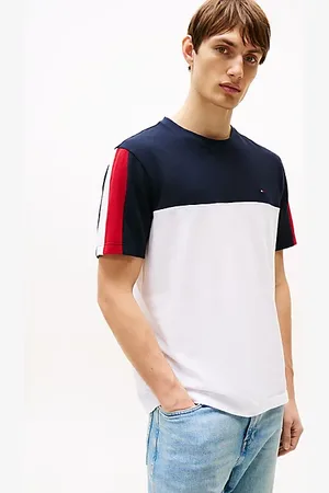 Tommy Hilfiger Global Stripe Colour-Blocked T-Shirt