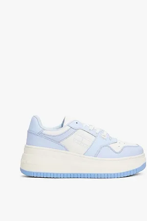Tommy Hilfiger Retro Leather Platform Basketball Trainers