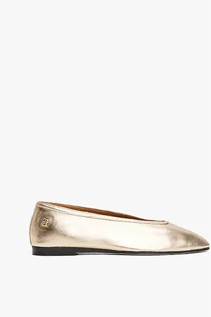 Tommy Hilfiger Metallic Leather Ballerinas