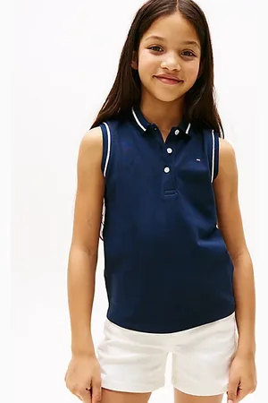 Tommy Hilfiger Tipped Collar Sleeveless Polo Shirt
