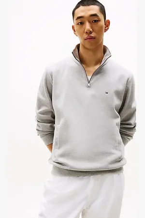 Tommy Hilfiger Logo Quarter-Zip Sweatshirt