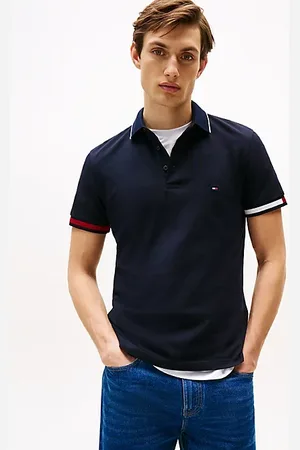 Tommy Hilfiger Slim Fit Signature Cuff Polo Shirt