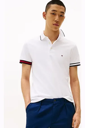 Tommy Hilfiger Slim Fit Signature Cuff Polo Shirt