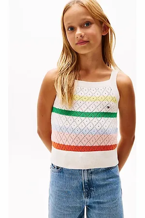 Tommy Hilfiger Stripe Crochet Tank Top