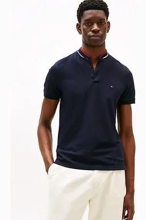 Tommy Hilfiger Mandarin Collar Slim Polo Shirt