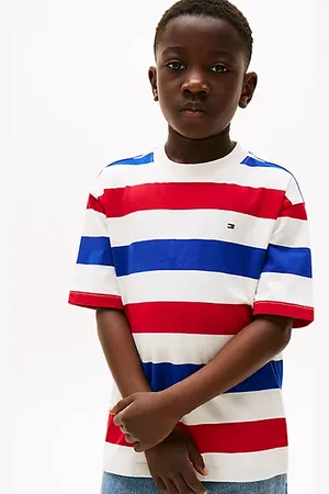 Tommy Hilfiger Flag Embroidery Crew Neck T-Shirt