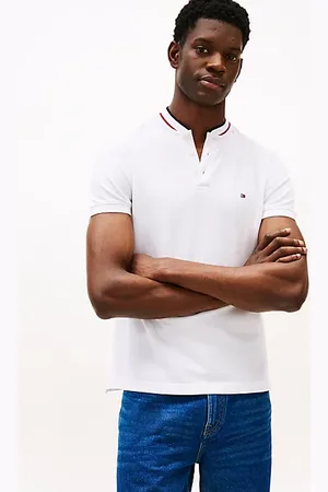Tommy Hilfiger Mandarin Collar Slim Polo Shirt