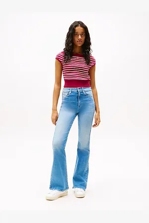Tommy Hilfiger Sylvia Faded High Rise Flared Jeans