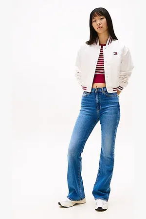 Tommy Hilfiger High Rise Skinny Flared Leg Jeans
