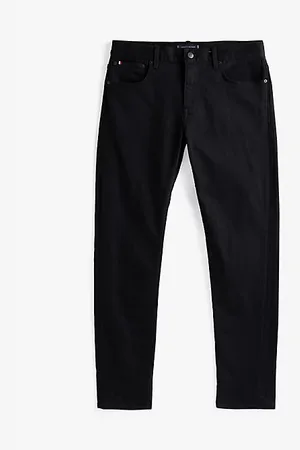 Tommy Hilfiger Harlem Black Relaxed Tapered Leg Jeans