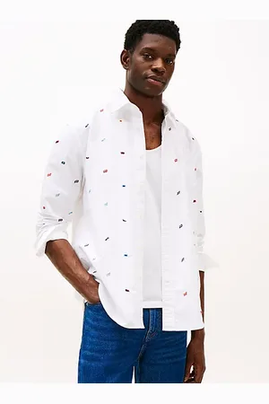 Tommy Hilfiger Relaxed Fit Flag Embroidery Oxford Shirt