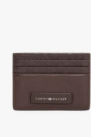 Tommy Hilfiger TH Monogram Leather Credit Card Holder