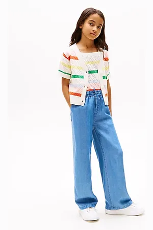 Tommy Hilfiger Chambray Wide Leg Trousers