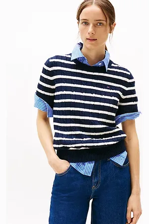 Tommy Hilfiger Cable Knit Short Sleeve Jumper