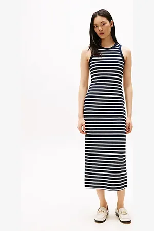 Tommy Hilfiger Slim Sleeveless Maxi Bodycon Dress