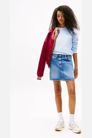 Tommy Hilfiger Faded Denim Mini Mom Skirt