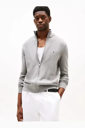 Tommy Hilfiger Mock Neck Zip-Thru Jumper