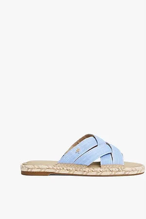 Tommy Hilfiger Chambray Crossover Espadrille Mules