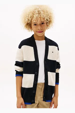 Tommy Hilfiger Stripe Rib-Knit Relaxed Cardigan