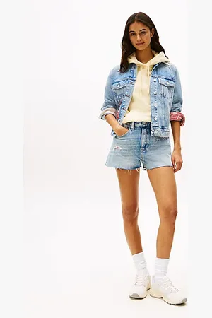 Tommy Hilfiger Patchwork Slim Denim Shorts