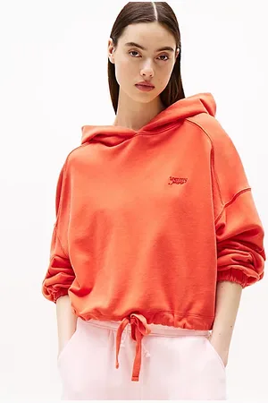 Tommy Hilfiger Logo Boxy Cropped Hoody