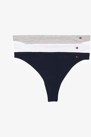 Tommy Hilfiger 3-Pack Hilfiger Flag Dipped Thongs