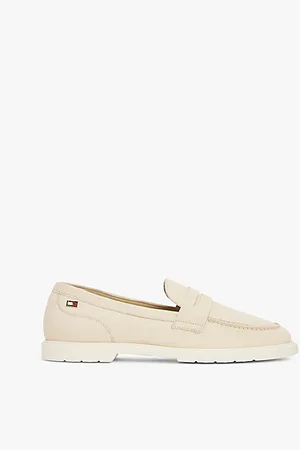 Tommy Hilfiger Enamel Flag Leather Loafers