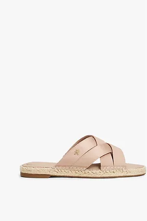 Tommy Hilfiger Satin Espadrille Mules