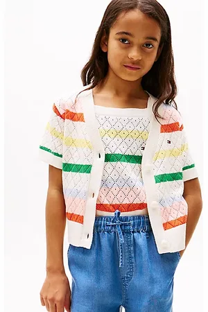Tommy Hilfiger Crochet Short Sleeve Cardigan