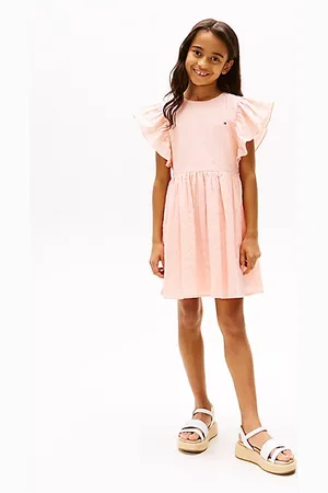 Tommy Hilfiger Textured Fit And Flare Dress