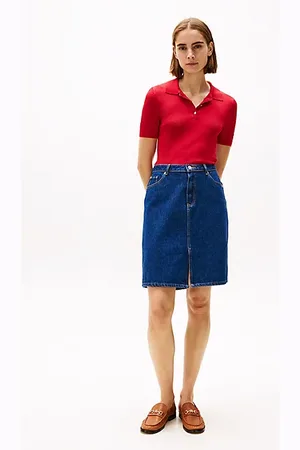 Tommy Hilfiger Straight Denim Mini Skirt