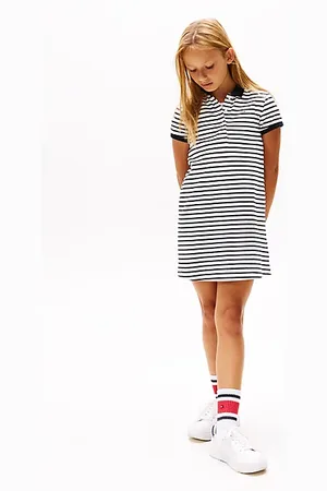Tommy Hilfiger Contrast Crew Neck Polo Dress