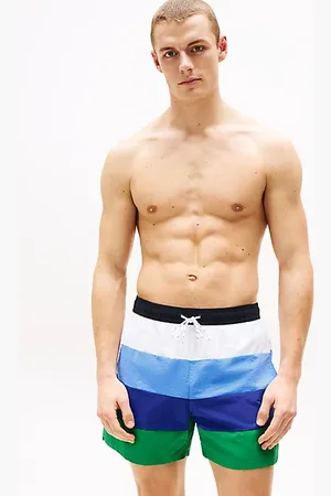 Tommy Hilfiger Stripe Mid Length Swim Trunks