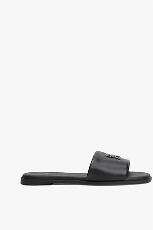 Tommy Hilfiger TH Monogram Leather Mules
