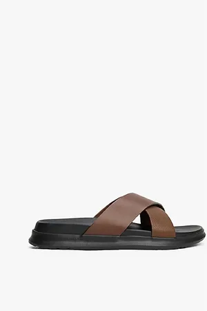 Tommy Hilfiger Crossover Strap Leather Sandals