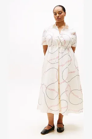 Tommy Hilfiger Curve Print Maxi Shirt Dress