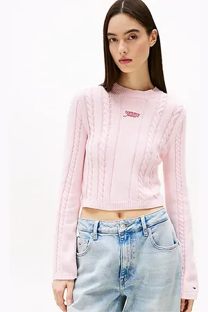 Tommy Hilfiger Cable Knit Mock Neck Jumper
