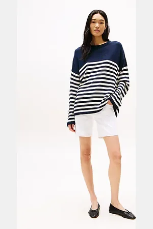 Tommy Hilfiger White Mid Rise Denim Shorts
