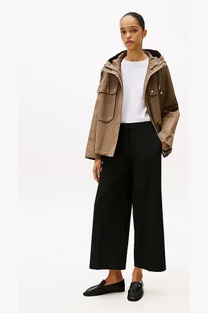 Tommy Hilfiger Anti-Wrinkle Wide Leg Cropped Trousers