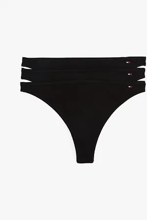 Tommy Hilfiger 3-Pack Hilfiger Flag Dipped Thongs
