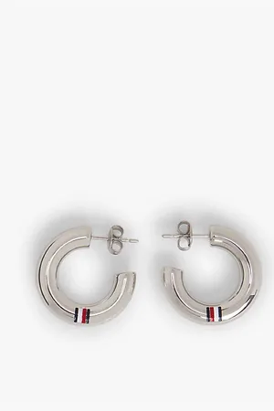 Tommy Hilfiger Stainless Steel Hoop Earrings