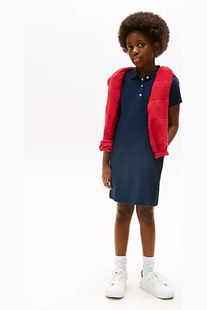 Tommy Hilfiger Contrast Crew Neck Polo Dress