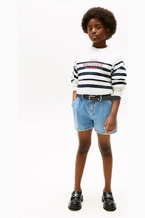 Tommy Hilfiger Wide Leg Denim Shorts