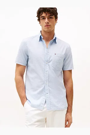 Tommy Hilfiger Regular Fit Seersucker Short Sleeve Shirt