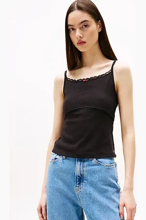 Tommy Hilfiger Pointelle Slim Spaghetti Strap Top