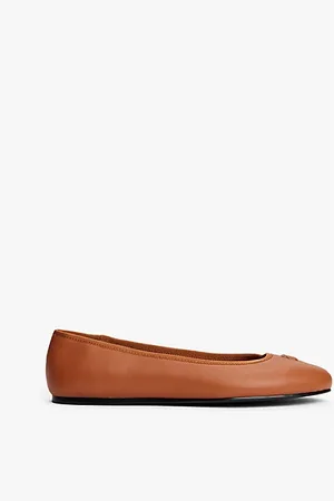 Tommy Hilfiger TH Monogram Leather Ballerinas